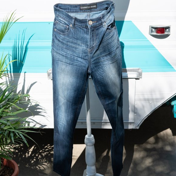 Express High Rise Stretch Jeans - Picture 1 of 7